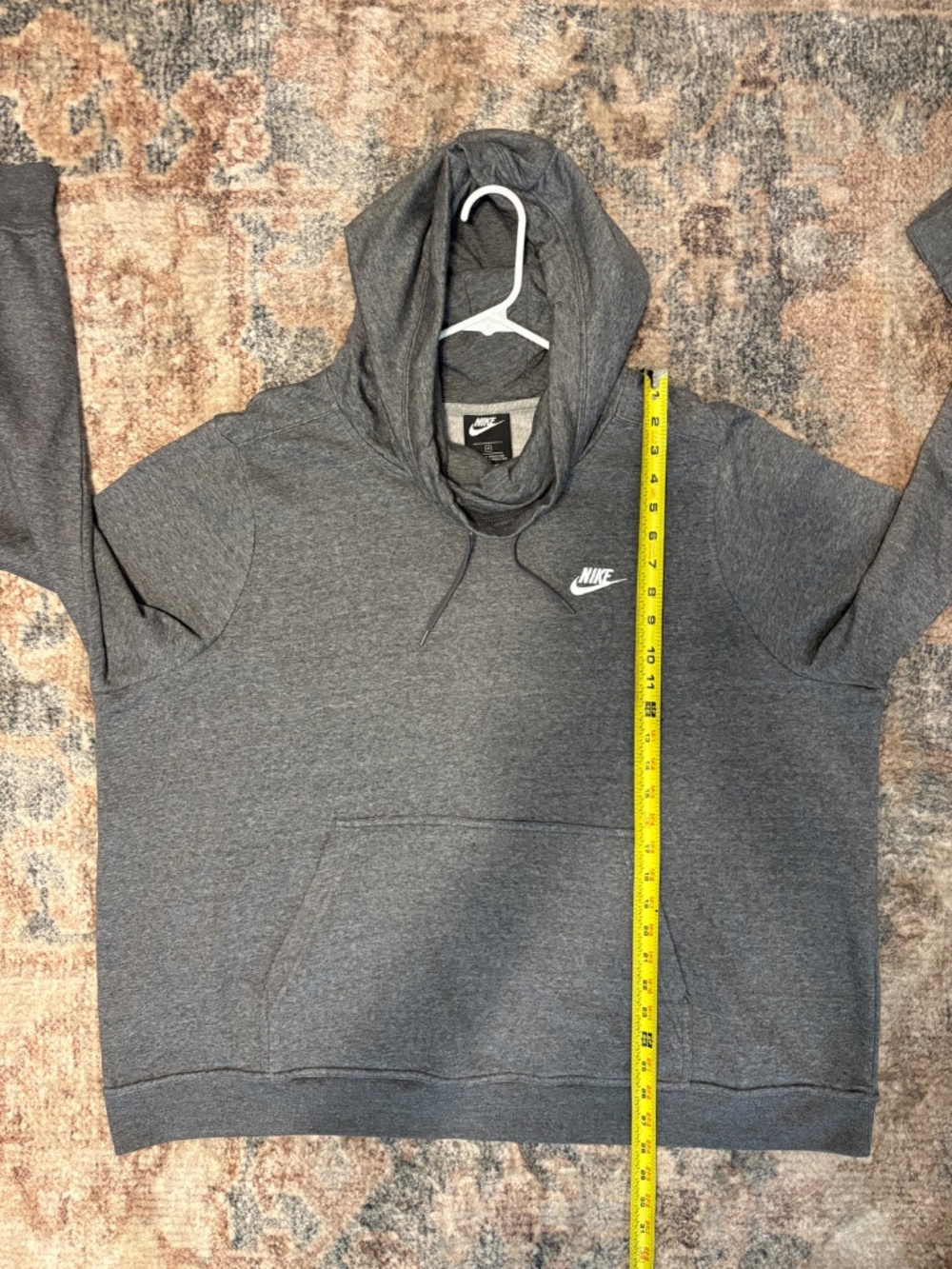 Nike Sportswear Women's Plus L/S Cowl-Neck Pullover Hoodie Sweatshirt 3X Gray - Picture 8 of 9